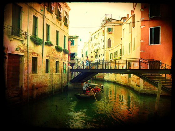 Venice in Italy - 60x80x4cm print on canvas 02480m1 READY to HANG