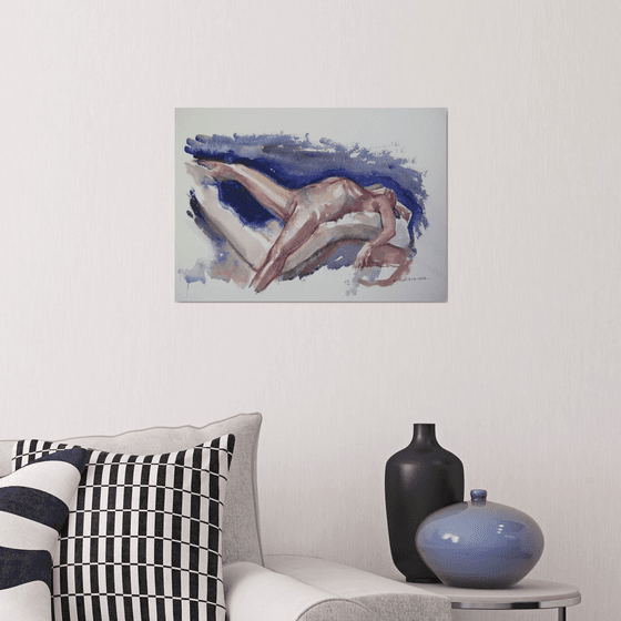 reclining male nude