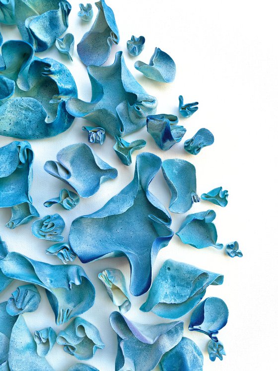 Connection, blue #28 (36"x36")