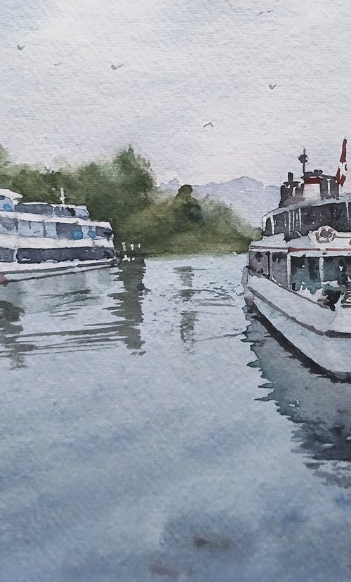 Swiss Lake Harbour by Vladislav Urzhenko