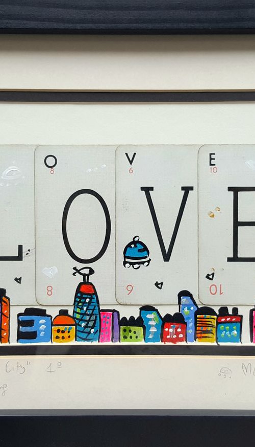 Playing Cards City by Maria Luisa  Azzini