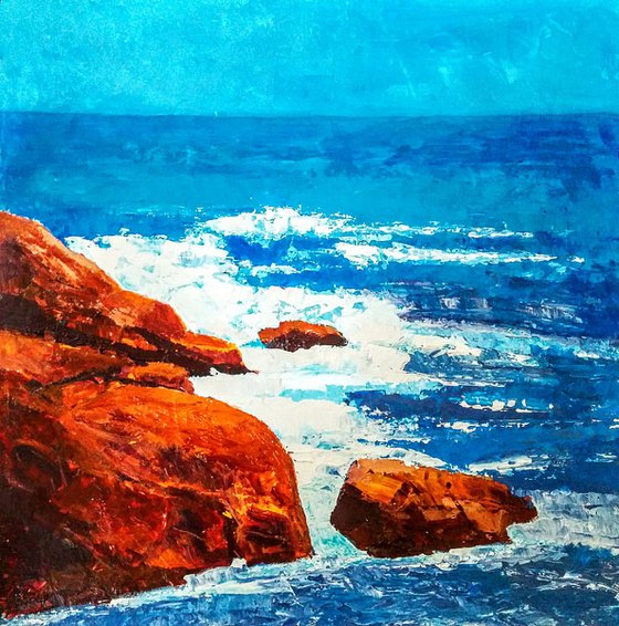 Whispers of the Ocean, Seascape painting