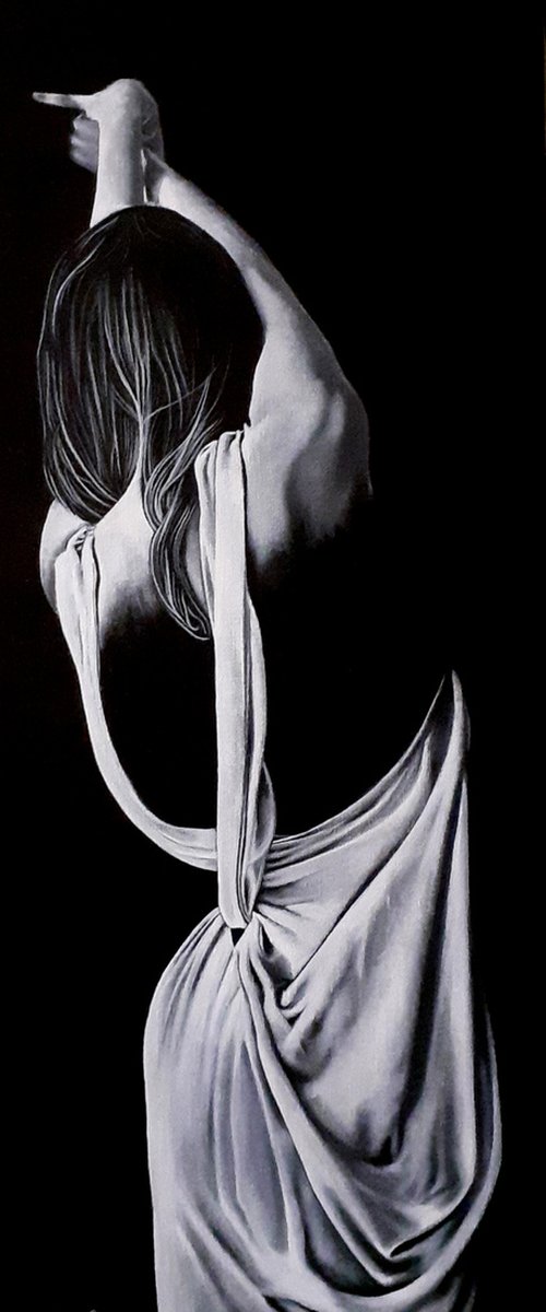 Dark(Acrylic Painting) by Burcu Akarcay
