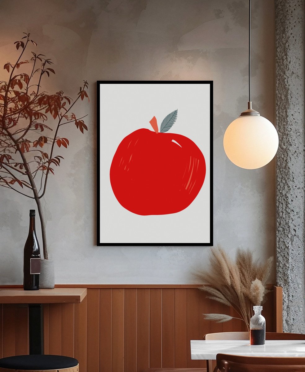 PILLAR BOX RED APPLE by Emma Evans-Freke