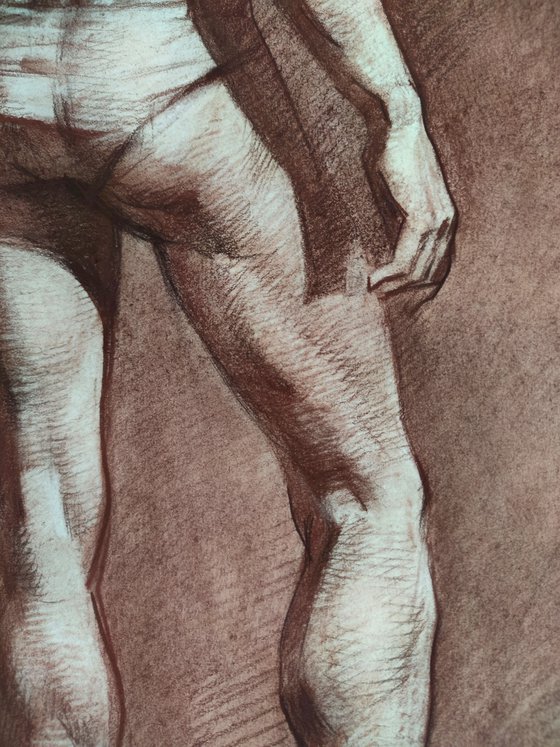 Nude in sepia