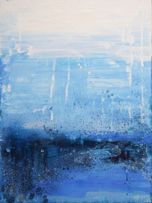 Nightfall / Abstract 60 cm x 45 cm. by Anna Sidi-Yacoub