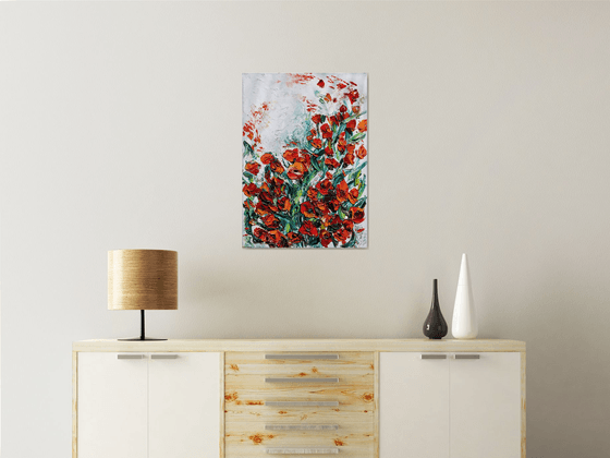 Red Poppy Oil Painting