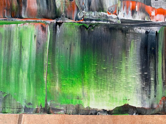 "It's All Goo" - Original PMS Abstract Acrylic Painting On Canvas - 30" x 16"