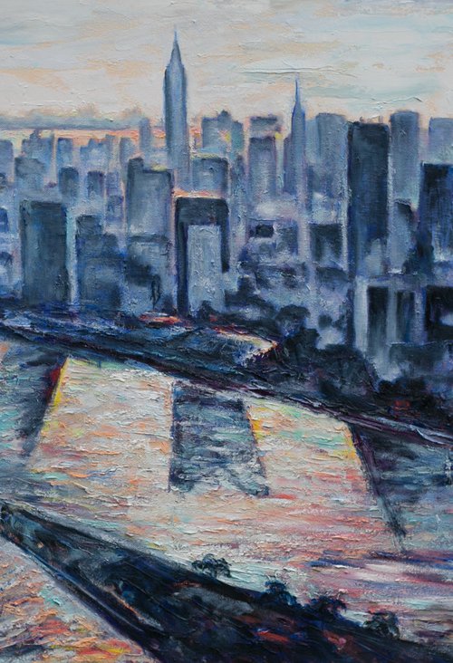 Sunrise Over The City by Liudmila Pisliakova