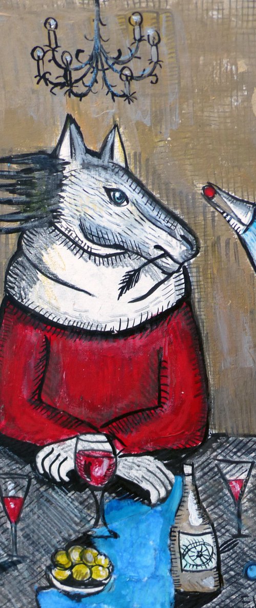 Inflamed with wine by Elizabeth Vlasova