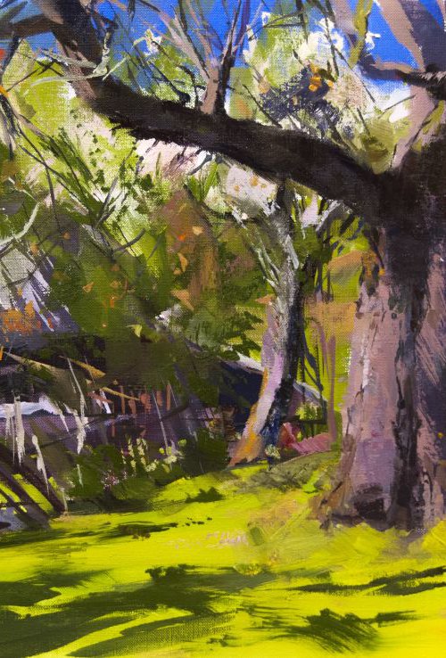 Tree Painting "Sunny Life" by Yuri Pysar