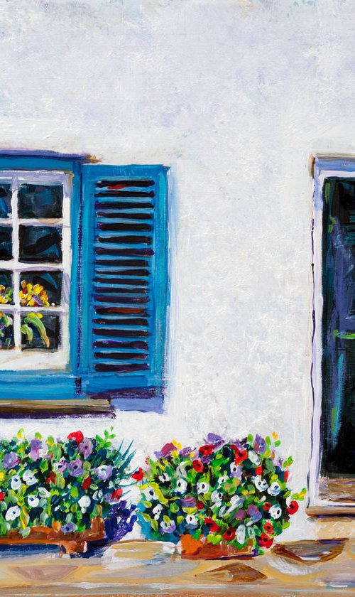 BLUE SHUTTERS, ST MAWES by Diana Aungier-Rose