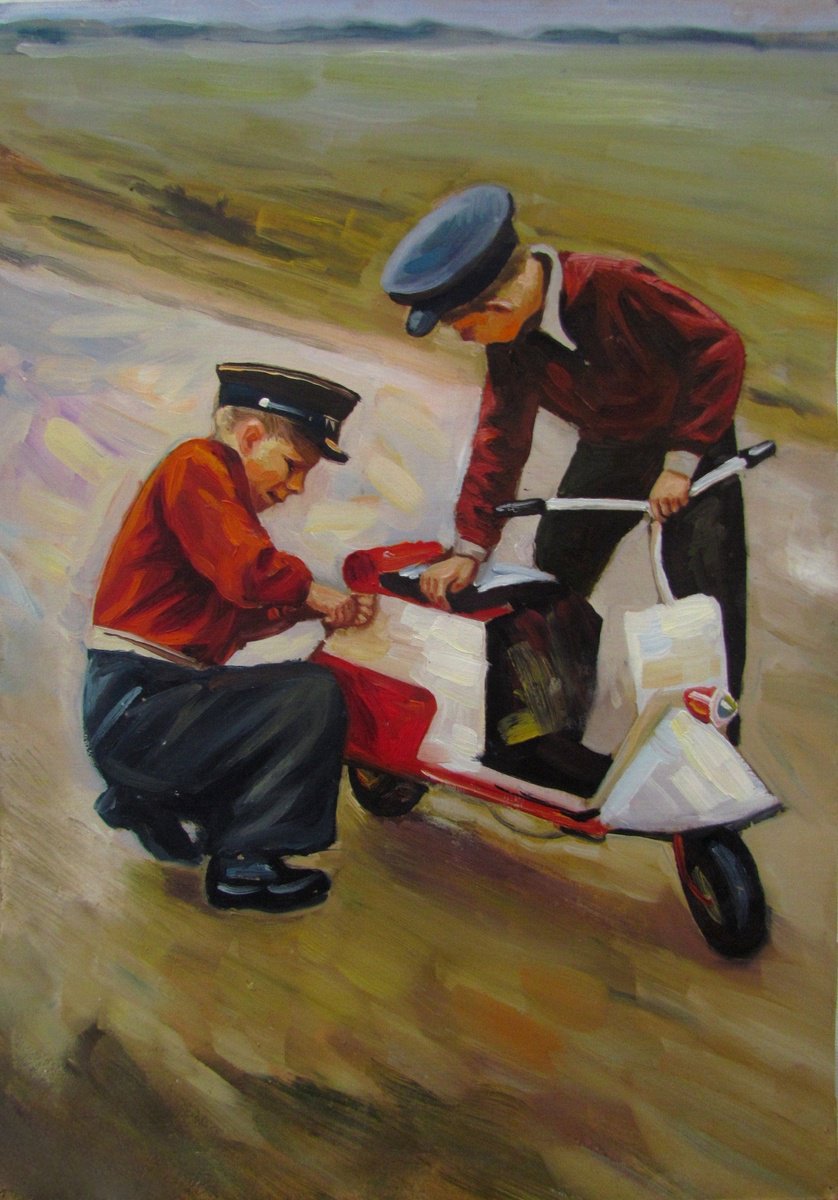 Moped by Viktoriia Pidvarchan