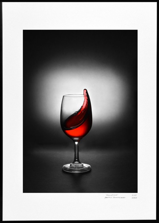 " Glass of wine " Limited edition 1 / 15