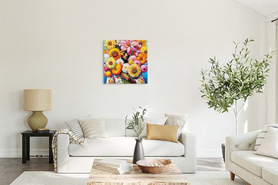 Flower Girl – Floral Portrait