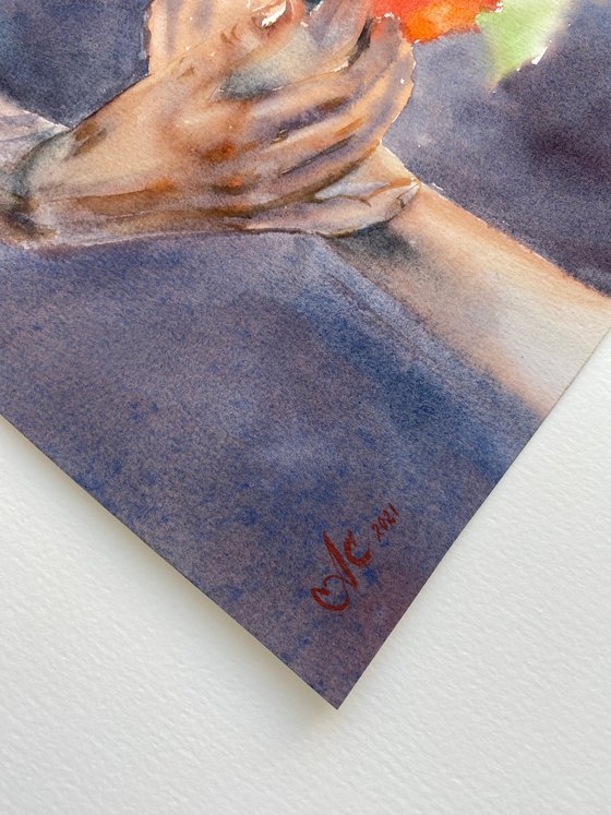 Sketch of hands