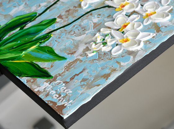 Orchid - Impasto Flower Painting