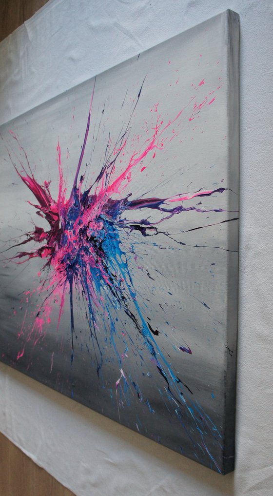 Pink Blues Gone Wild (Spirits Of Skies 096145) - 120 x 80 cm - XXL (48 x 32 inches)