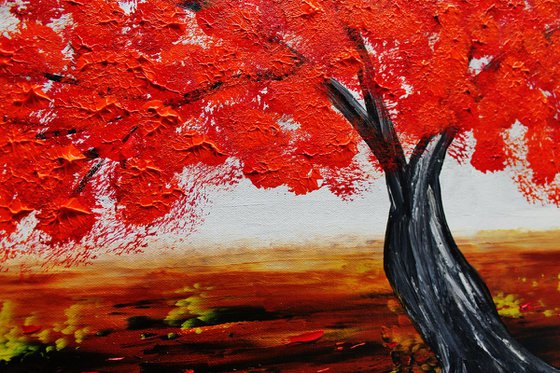 Red Blooming Tree, sale was 395 now 265 USD.