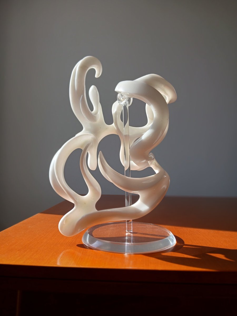 Abstract Stone Sculpture By Massimiliano Capraro, 10 X 13", Dancing, Original Artwork