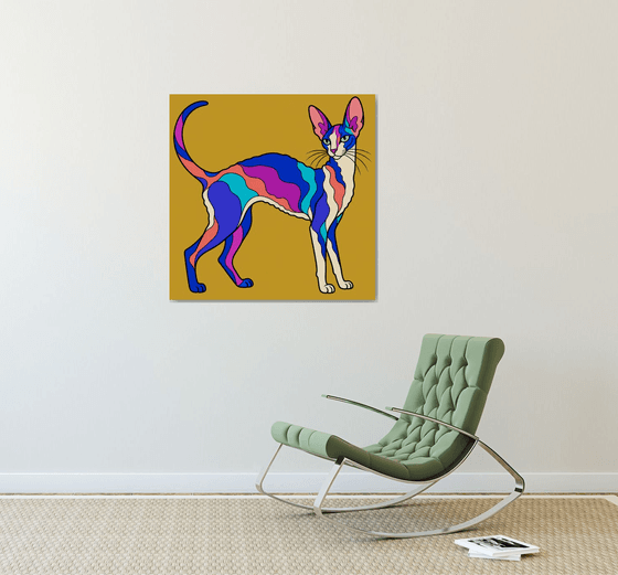 Colorful Cornish Rex Cat #31