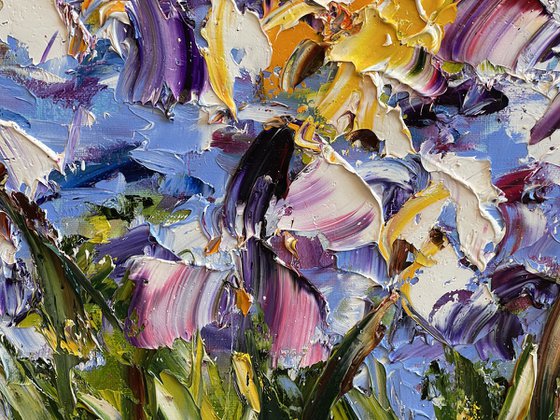 Iris dans les jardins de Monet