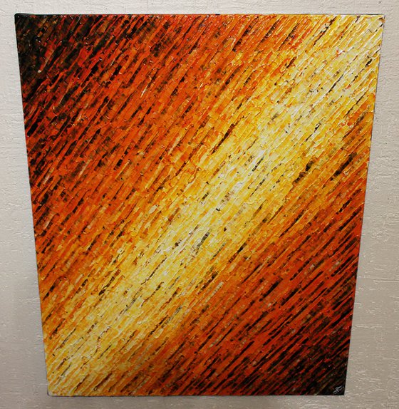 White orange knife texture