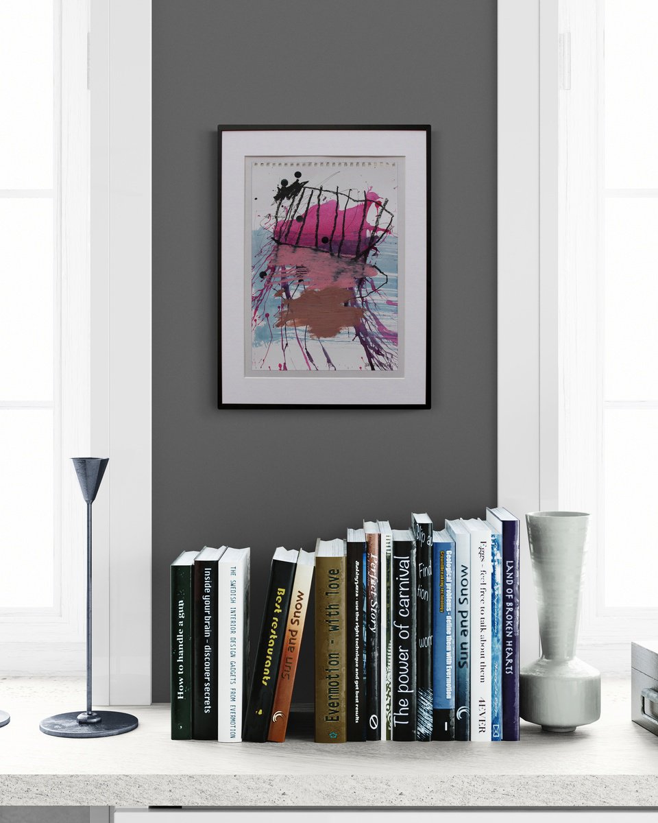 Abstract Painting By Daniela Schweinsberg, 12 X 16, Studio Conversations #38, Original Artwork