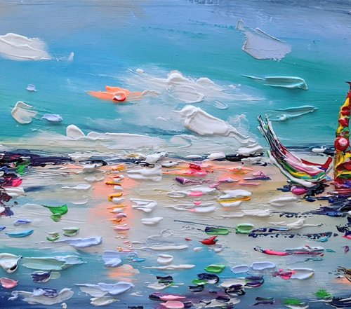 Abstract boats by Evelina Vine