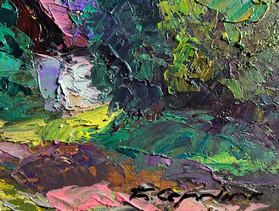 Lilac Bush in the Garden