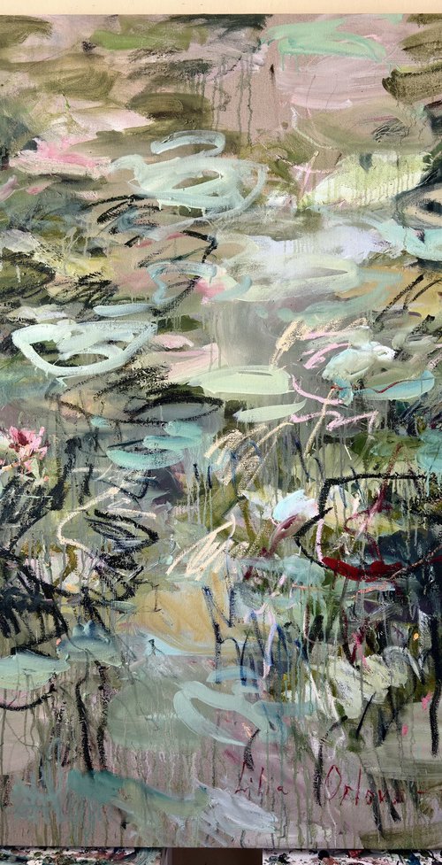 The old pond by Lilia Orlova-Holmes