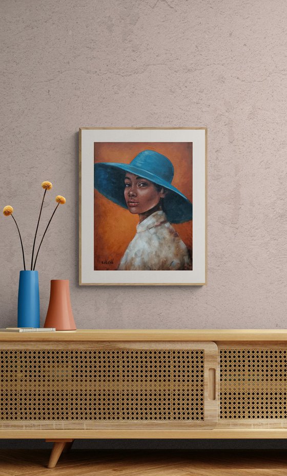 African Beauty wiht a hat