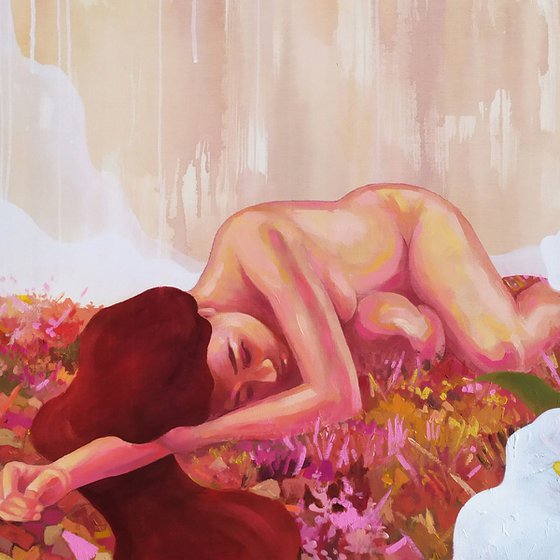 Dreeming. Naked Woman