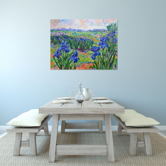 Irises Landscape