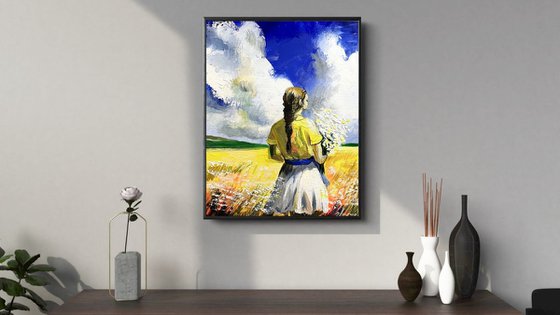 The Girl with Daisies