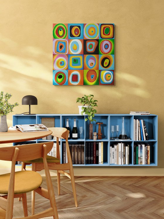 Harmony of colors -quadriptych