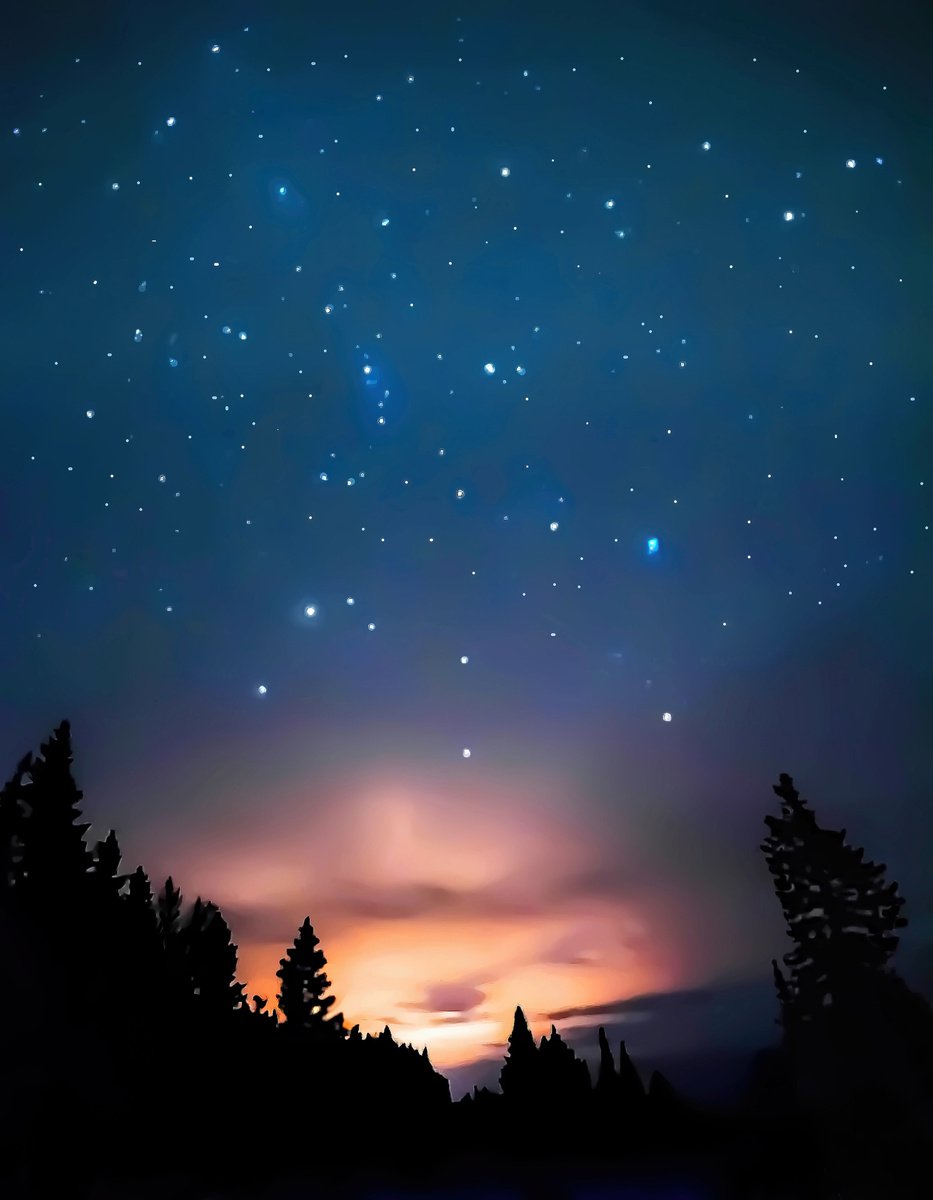 Photorealistic Landscape Photograph By Emily Kent, 31 X 25, Silent Night, Original Artwork