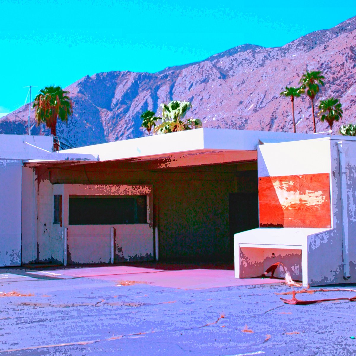 Impressionistic Photograph , Aftermath Palm Springs Ca By William Dey, 22 X 22, Artwork For Sale On Artfinder