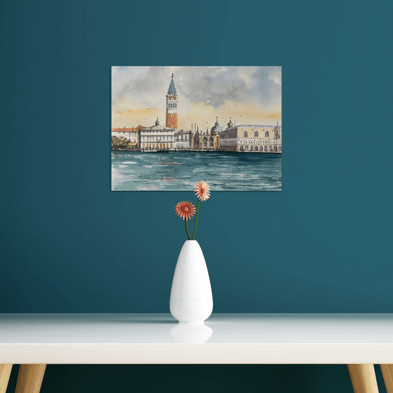 Arriving at St Mark's Square by Vaporetto