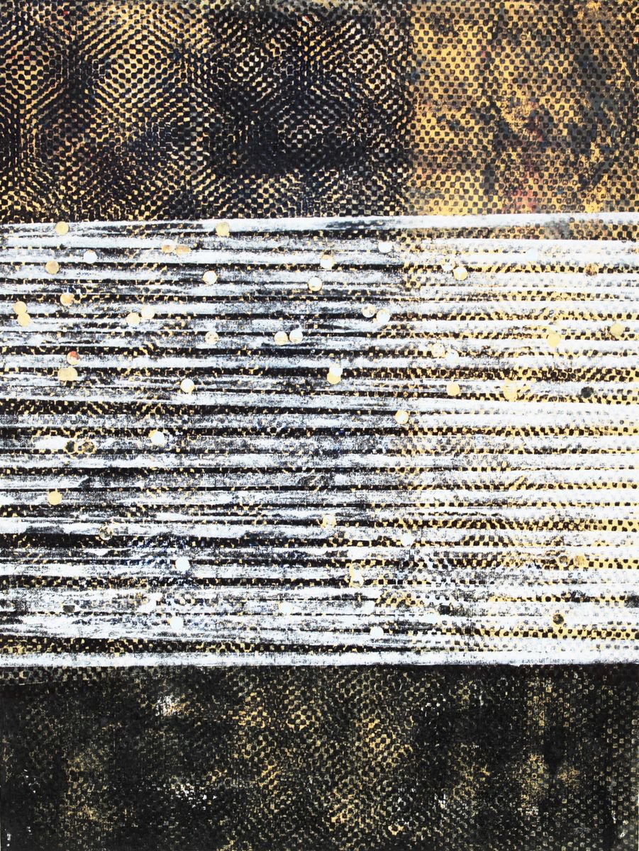 Abstract Acrylic Painting By Petr Strnad, 18 X 24", Neither Here Nor There Viii., Original Artwork