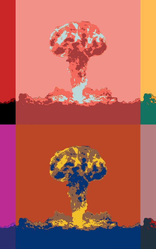 Nuclear Explosion Pop-art by Kosta Morr