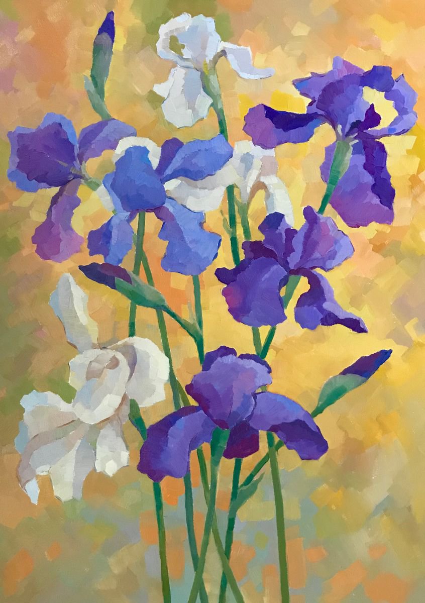 Irises by Andrii Roshkaniuk