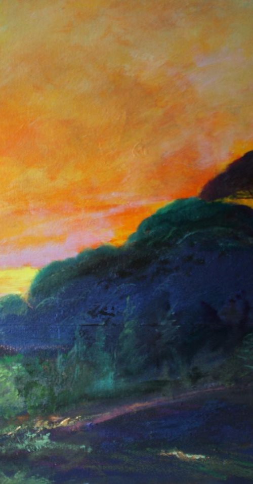 Inness Tree Study in Blue by Simon Jones