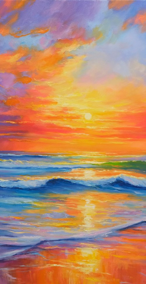 Fantasy Sunset Seascape by Behshad Arjomandi