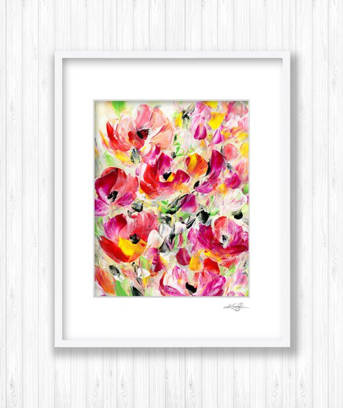 Tranquility Blooms 38 - Flower Painting by Kathy Morton Stanion by Kathy Morton Stanion