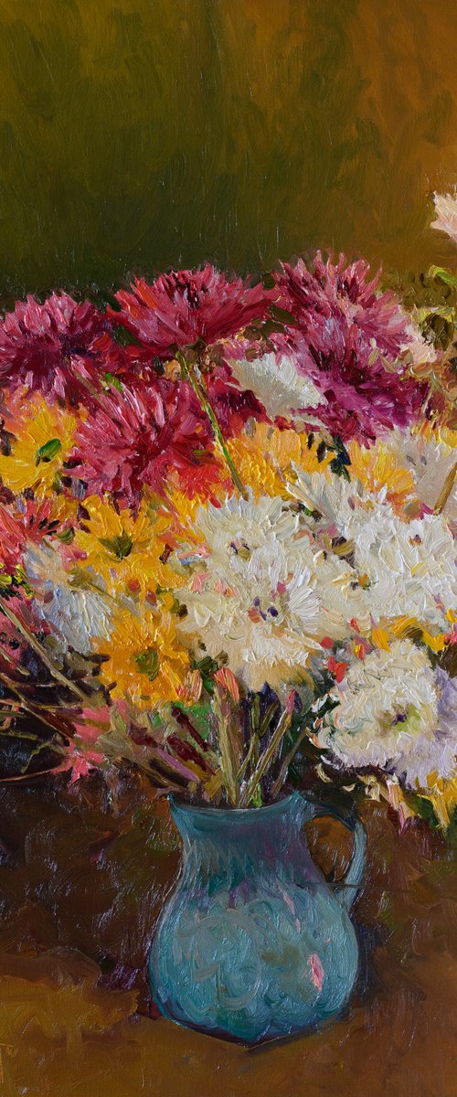 Chrysanthemums in a Vase by Suren Nersisyan