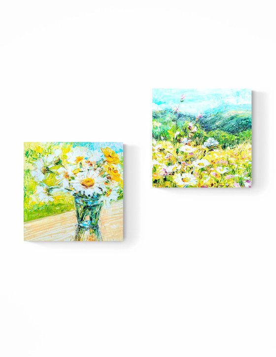 "flowers and mountains"