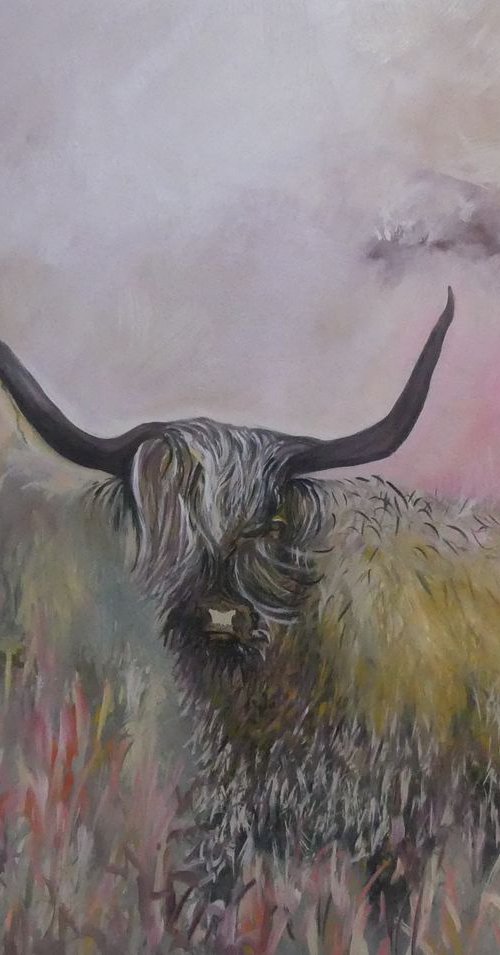 Moody Cow by Lesley Blackburn