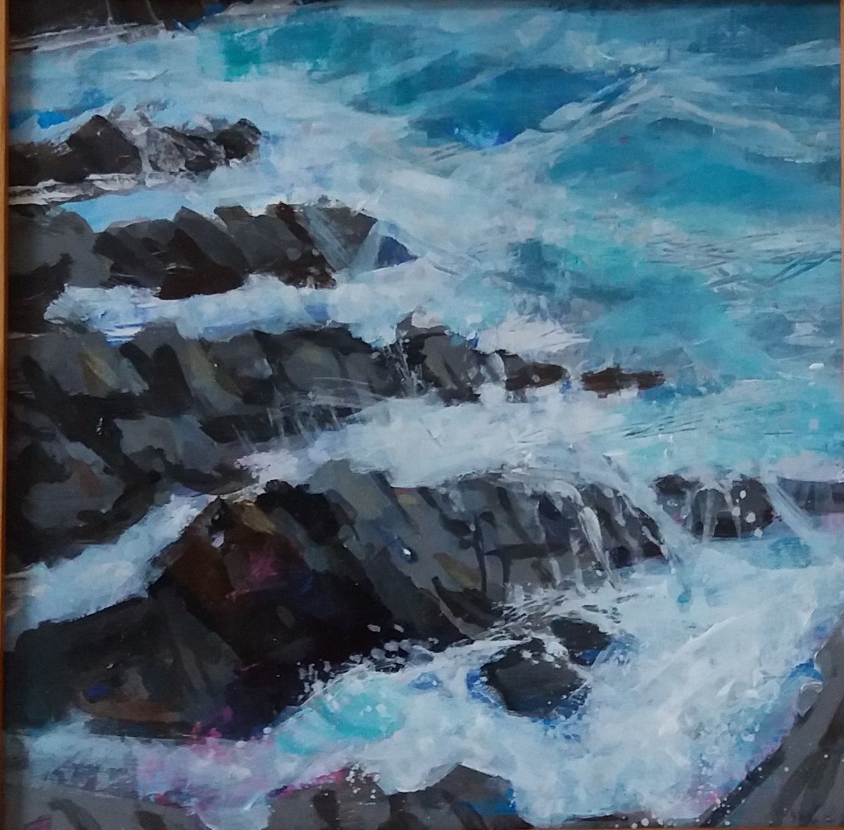 Coastal rocks near St Ives by Jean Luce