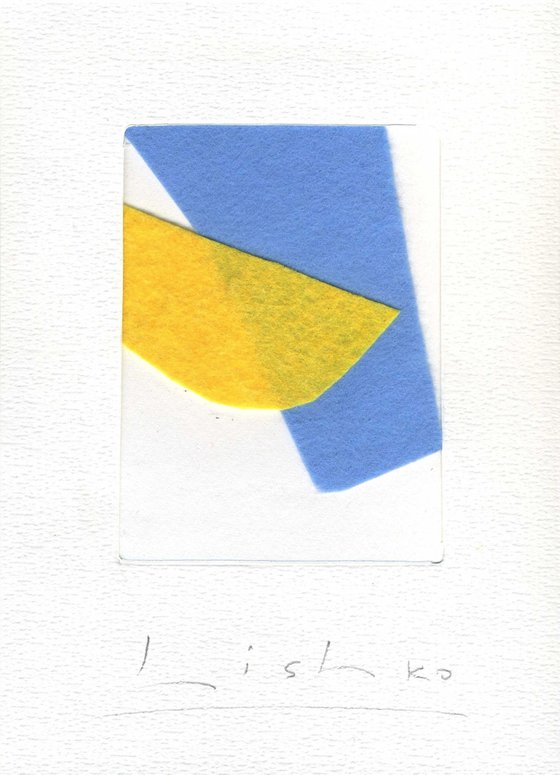 YELLOW AND BLUE 21*15 CM / 8,26*5,90 INCH \